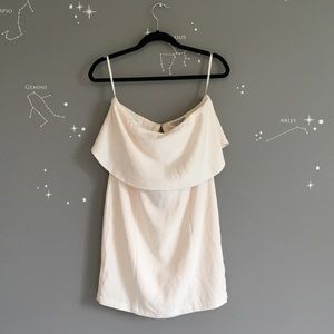 naked zebra strapless dress